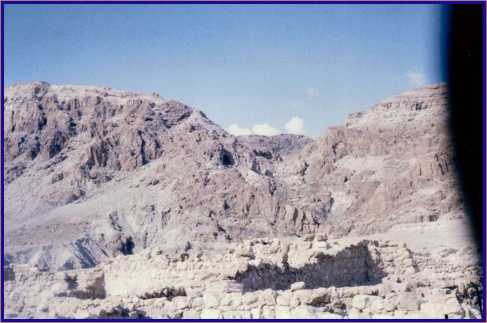 Caves at Qumran where Dead Sea scrolls were found